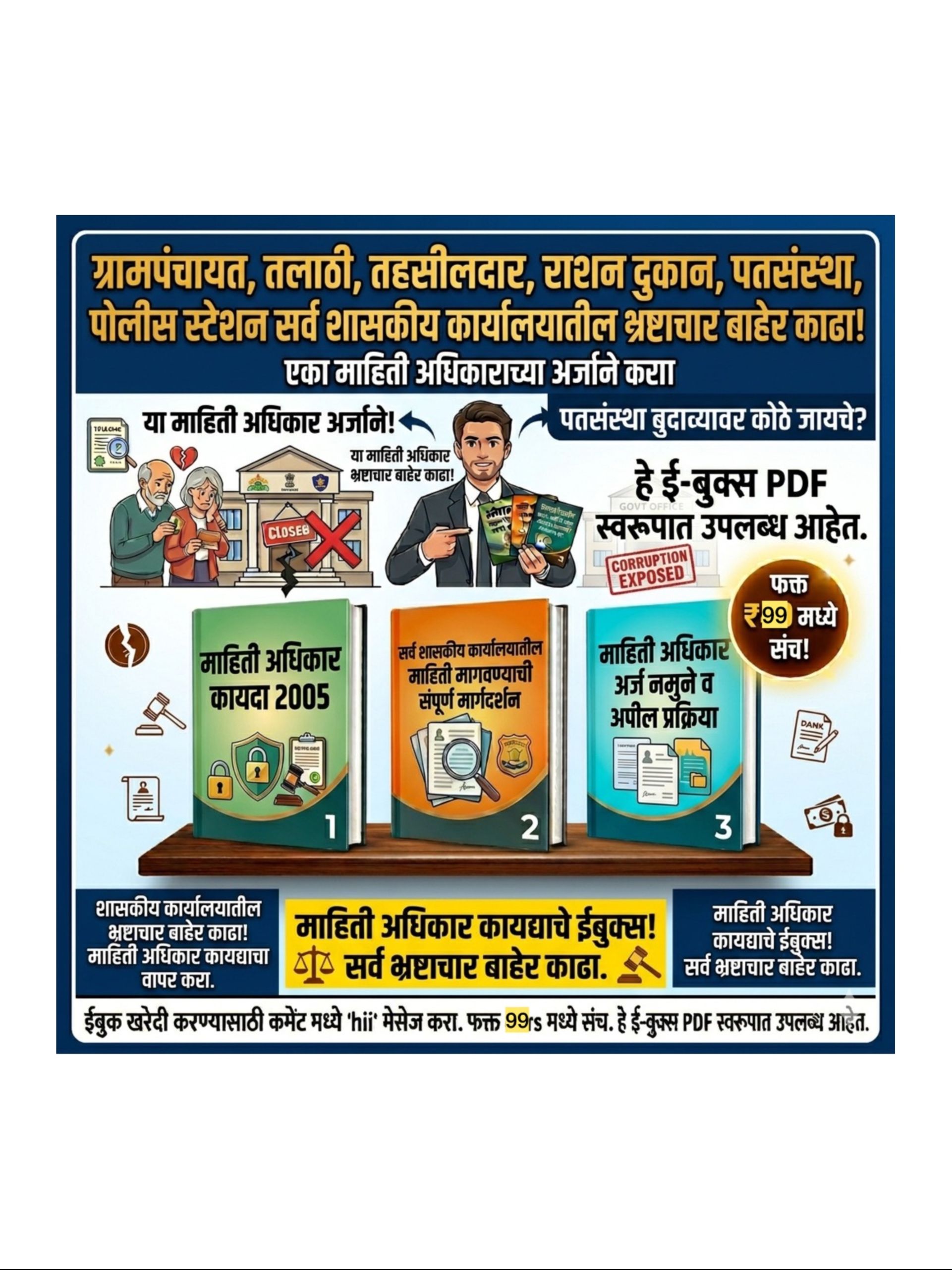 RTI ब्रह्मास्त्र: अन्यायाविरुद्ध लढण्याचे संपूर्ण किट (३-इन-१)